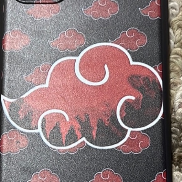 5for$10 Anime iPhone 11 Pro Max - Akatsuki Naruto phone case - Black and Red NWT - Picture 2 of 3